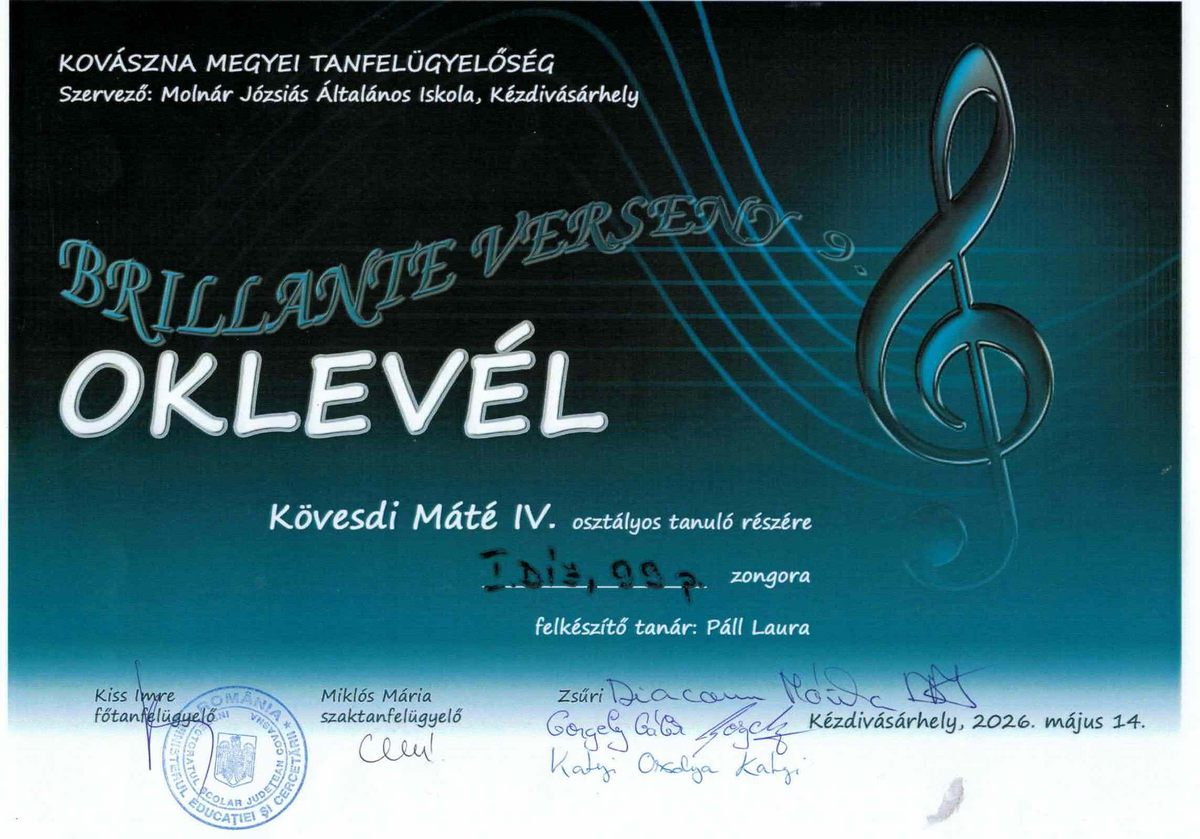 oklevél